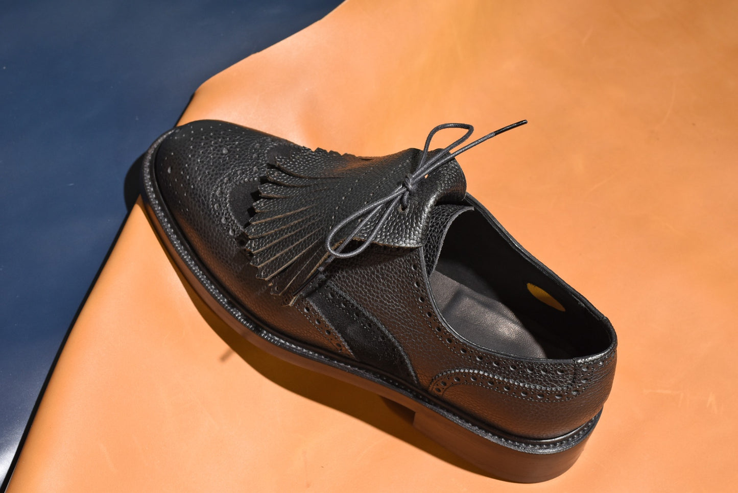 【 A Presto Care × RAYMAR 】コラボ ギリーシューズ "Freddie" Degermann製シボ革 グッドイヤーウェルト 24.0cm~27.5cm レイマー Vibram ダブルソール