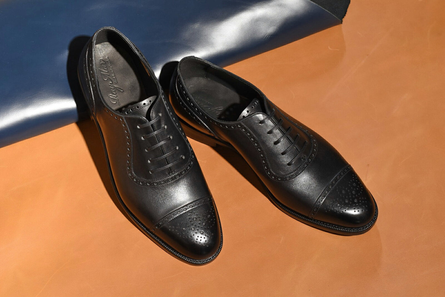 Howard アデレード セミブローグ ブラック  RAYMAR グッドイヤーウェルト ビジネスシューズ 革靴 24.0cm‾27.0cm レイマー 内羽根 ラバーソール 黒 紳士靴