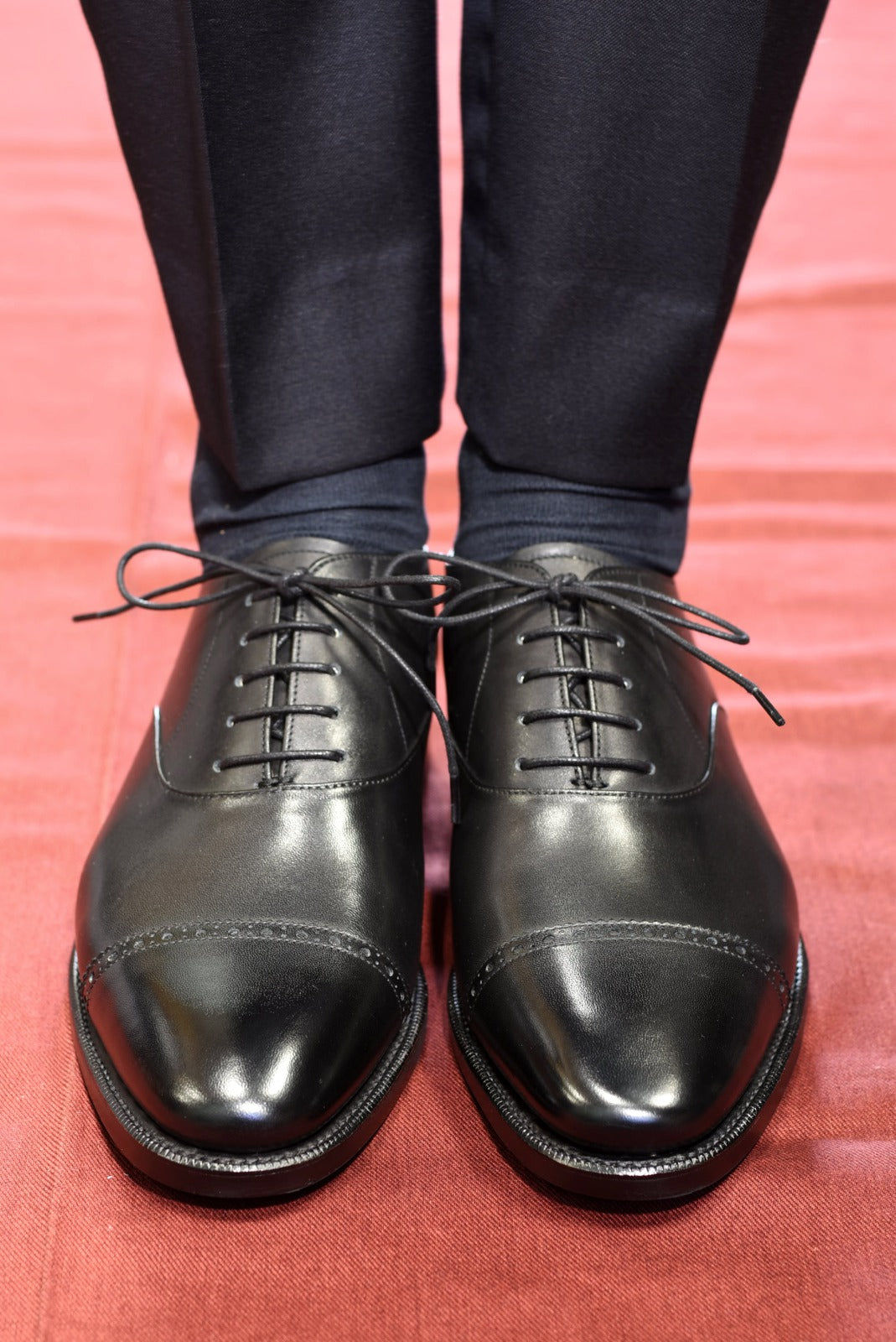 内羽根 パンチド キャップトゥ 5641Rll ブラック RAYMAR グッドイヤー