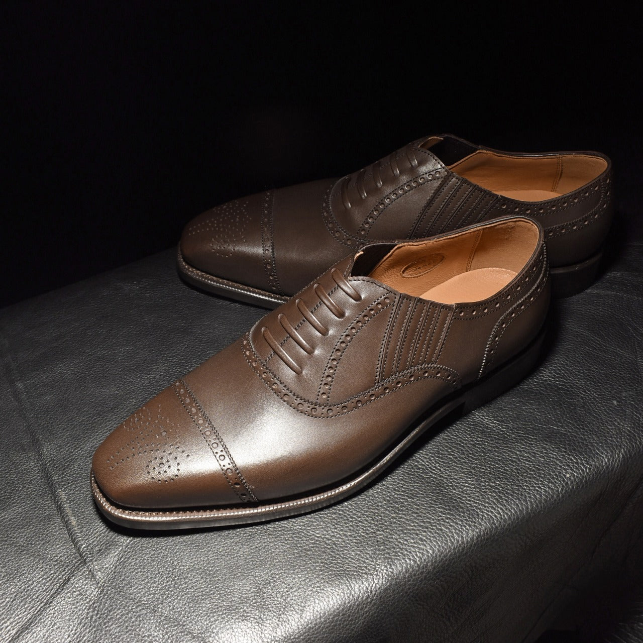 James セミブローグ レイジーマン ダークブラウン RAYMAR グッドイヤーウェルト ビジネスシューズ 革靴 24.0cm~27.0cm レイマー 内羽根 ラバーソール 濃茶 紳士靴