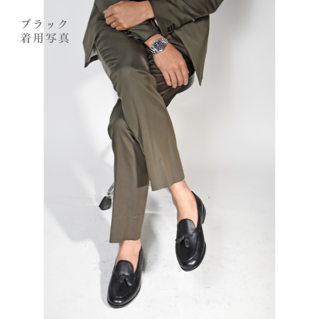 【Le Misca by RAYMAR】Lessat タッセルローファー ブラック / ダークブラウン フルマッケイ製法 レザーソール  23.5cm~27.0cm レミスカ レイマー スリップオン 革底