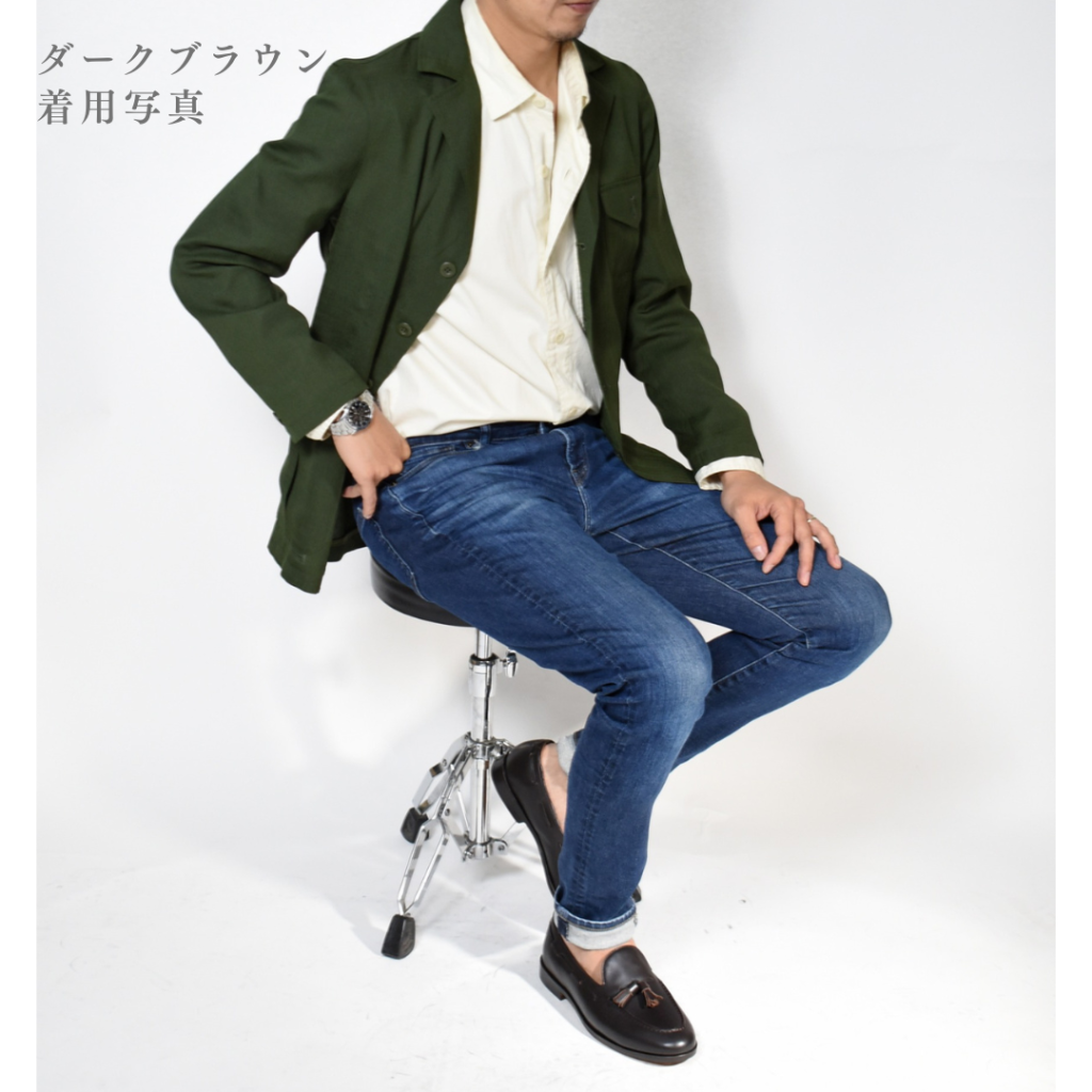 【Le Misca by RAYMAR】Lessat タッセルローファー ブラック / ダークブラウン フルマッケイ製法 レザーソール  23.5cm~27.0cm レミスカ レイマー スリップオン 革底