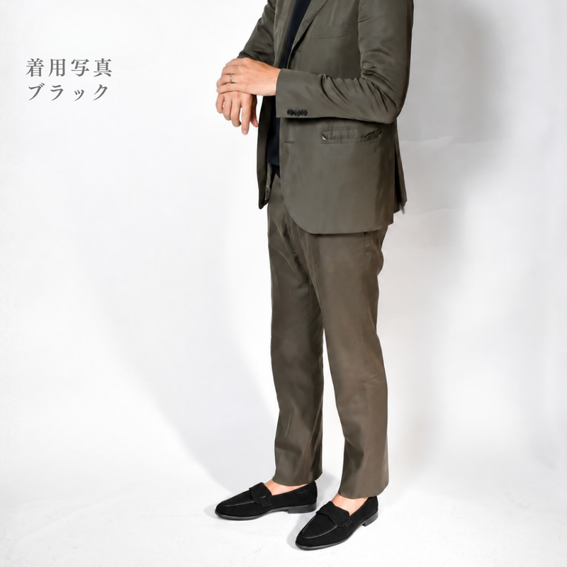 【Le Misca by RAYMAR】Luis バタフライローファー スエード革 ブラック / ダークブラウン フルマッケイ製法 レザーソール 23.5cm~27.0cm