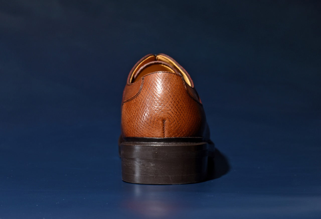 Miles スキンステッチUチップ ブラウン ホーウィンハッチグレイン