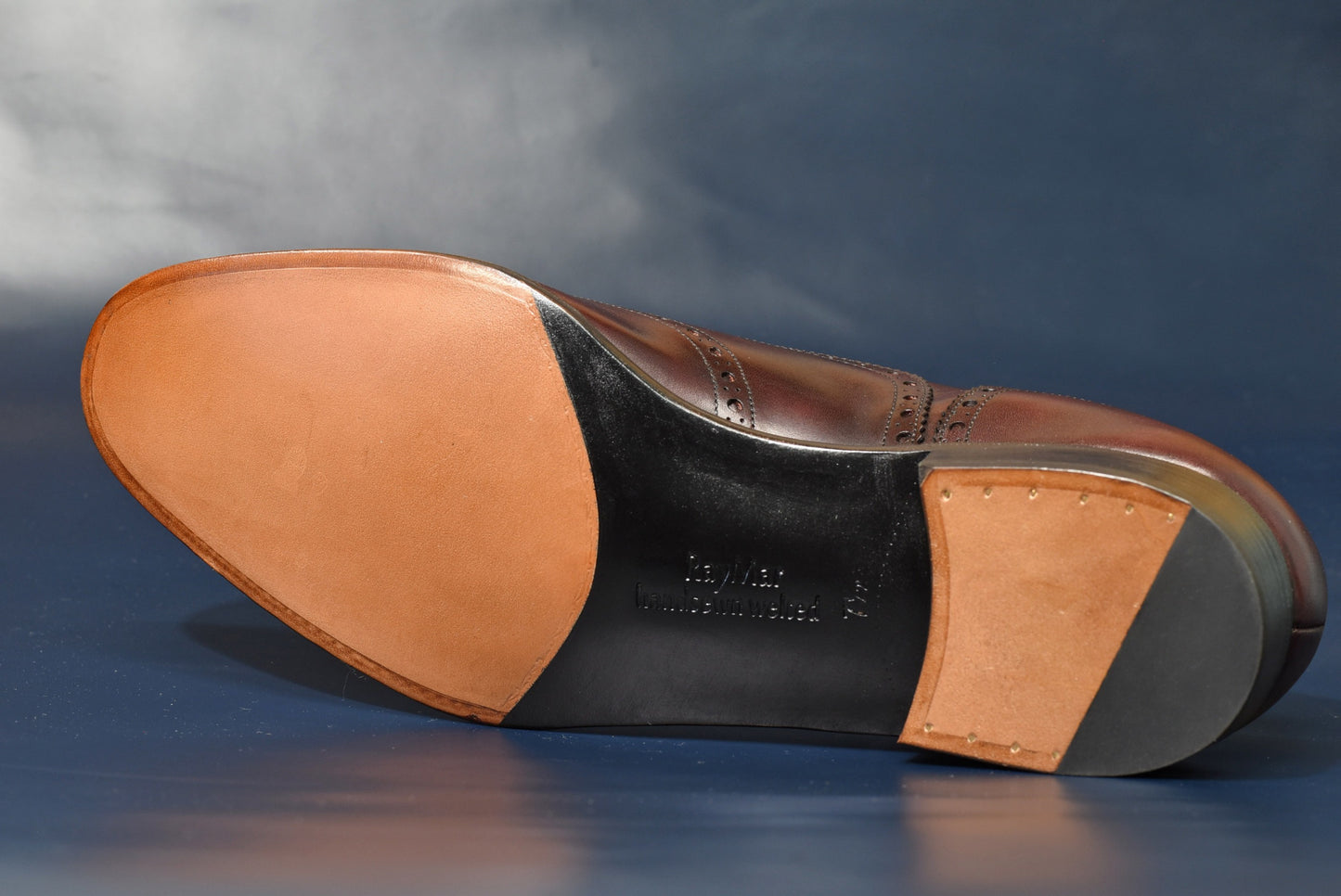 【RAYMAR】Nisse イミテーション フルブローグ バーガンディ ZONTA MUSEUM ハ ンドソーンウェルト 九分仕立て ビジネス シューズ 革靴 23.5cm~28.0cm レイマー