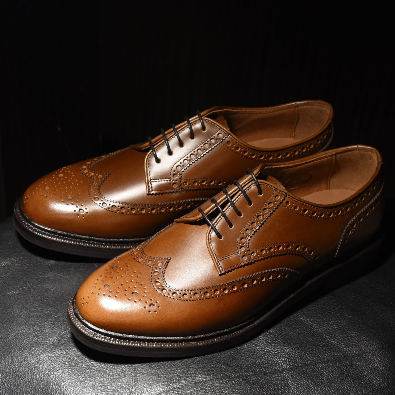 Oliver フルブローグ ウイスキーブラウン RAYMAR グッドイヤーウェルト ビジネス カジュアル 革靴 24.0cm~27.5cm レイマー 外羽根 Vibram ビブラム ラバーソール ダブルソール ストームウェルト