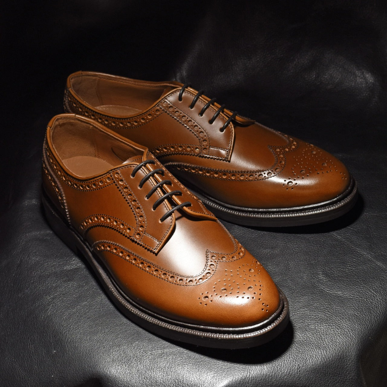 Oliver フルブローグ ウイスキーブラウン RAYMAR グッドイヤーウェルト ビジネス カジュアル 革靴 24.0cm~27.5cm レイマー 外羽根 Vibram ビブラム ラバーソール ダブルソール ストームウェルト