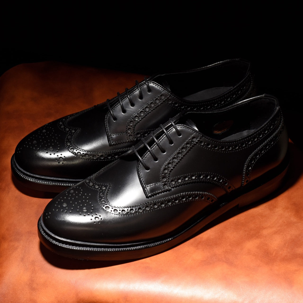 Oliver フルブローグ ブラック RAYMAR グッドイヤーウェルト ビジネス カジュアル 革靴 24.0cm~27.5cm レイマー 外羽根 Vibram ビブラム ラバーソール ダブルソール ストームウェルト