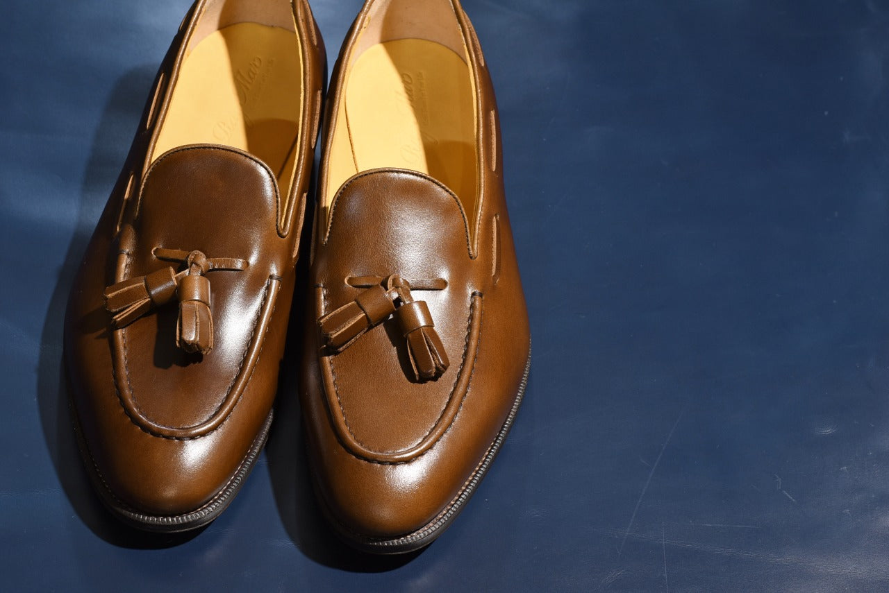 タッセルローファー ウイスキー ブラウン Raffy RAYMAR グッドイヤーウェルト ビジネスシューズ 革靴 24.0cm‾27.0cm レイマー ローファー ビジカジ