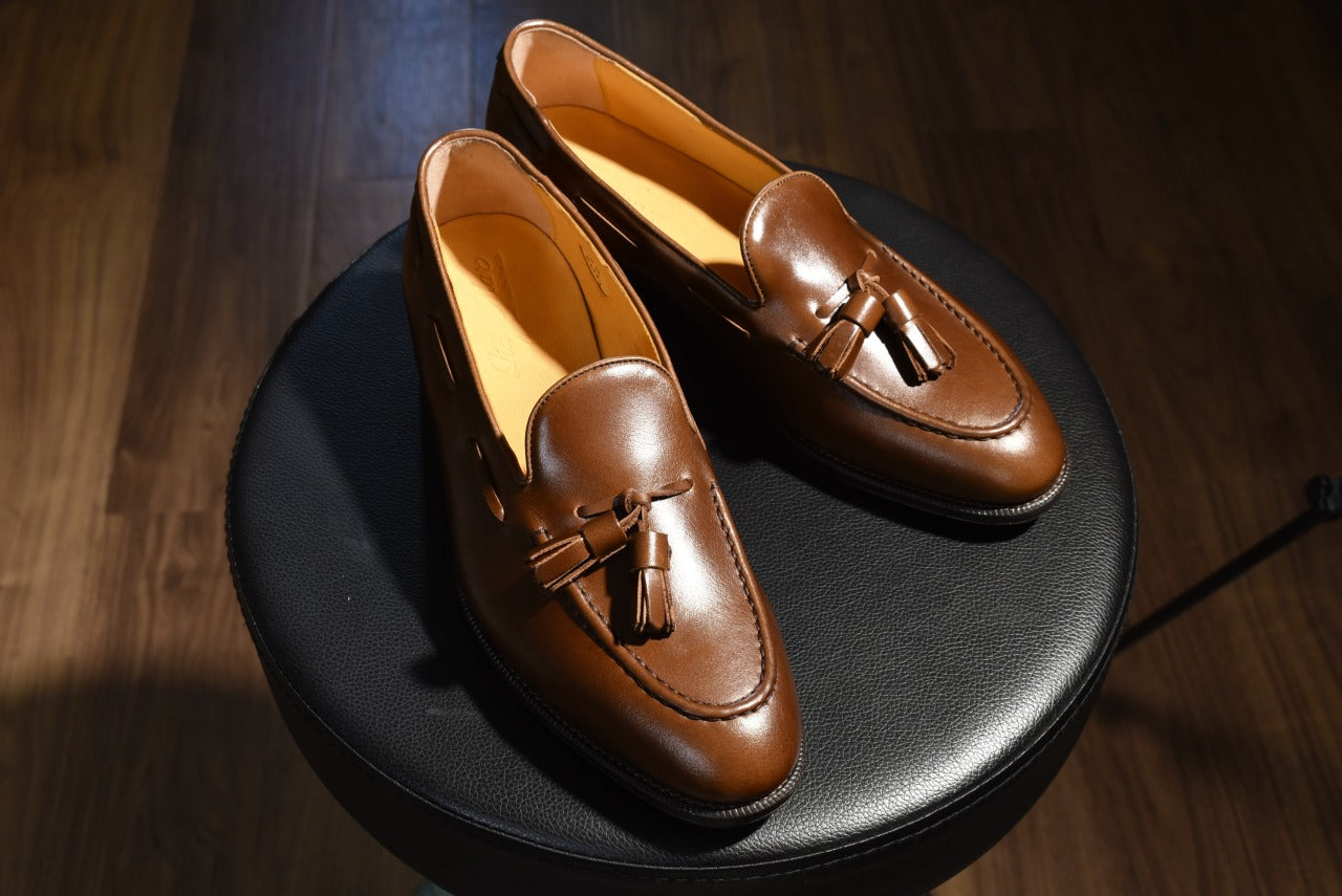 タッセルローファー ウイスキー ブラウン Raffy RAYMAR グッドイヤーウェルト ビジネスシューズ 革靴 24.0cm‾27.0cm レイマー ローファー ビジカジ