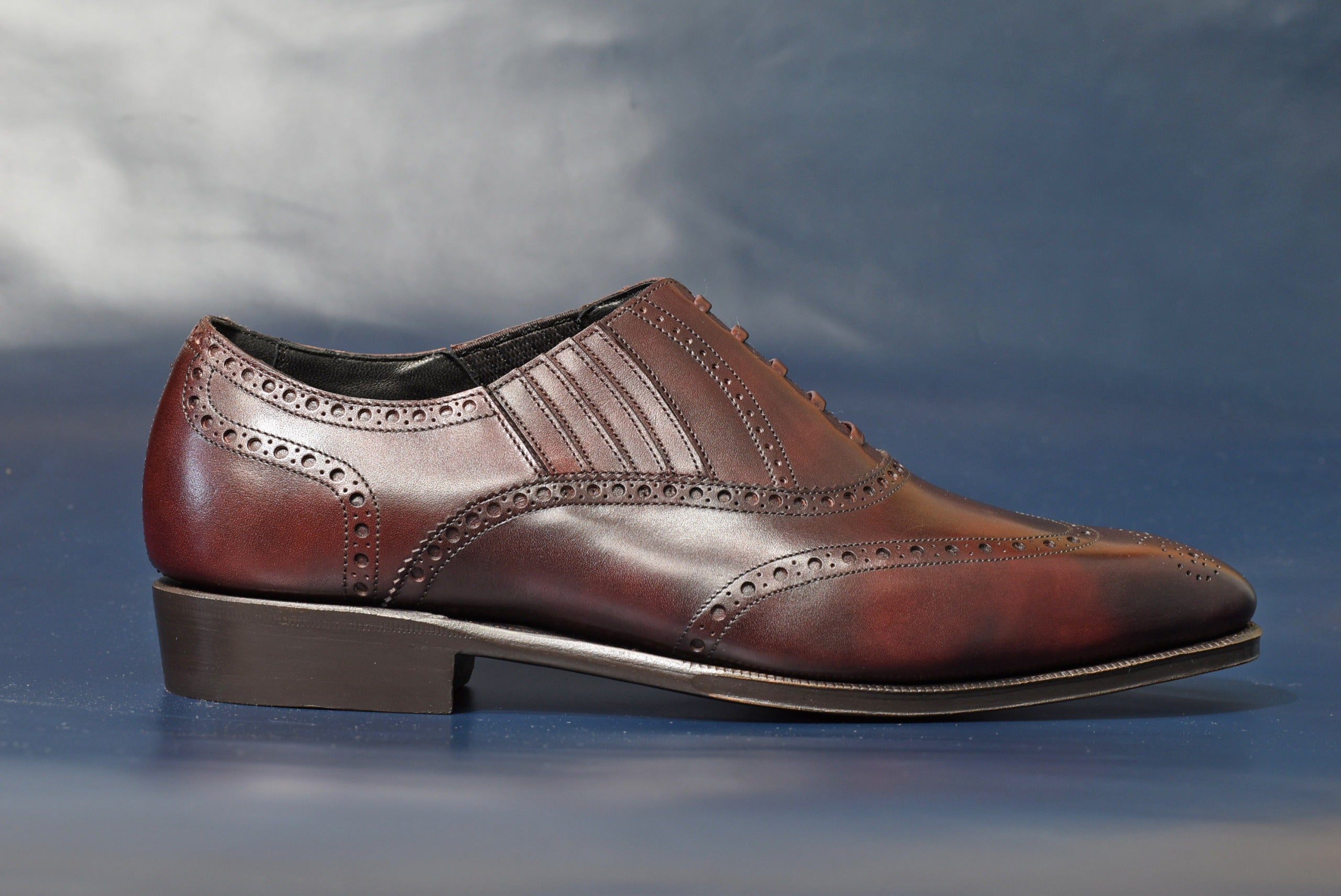 RAYMAR】RR チゼルトゥ フルブローグ レイジーマン バーガンディ ZONTA