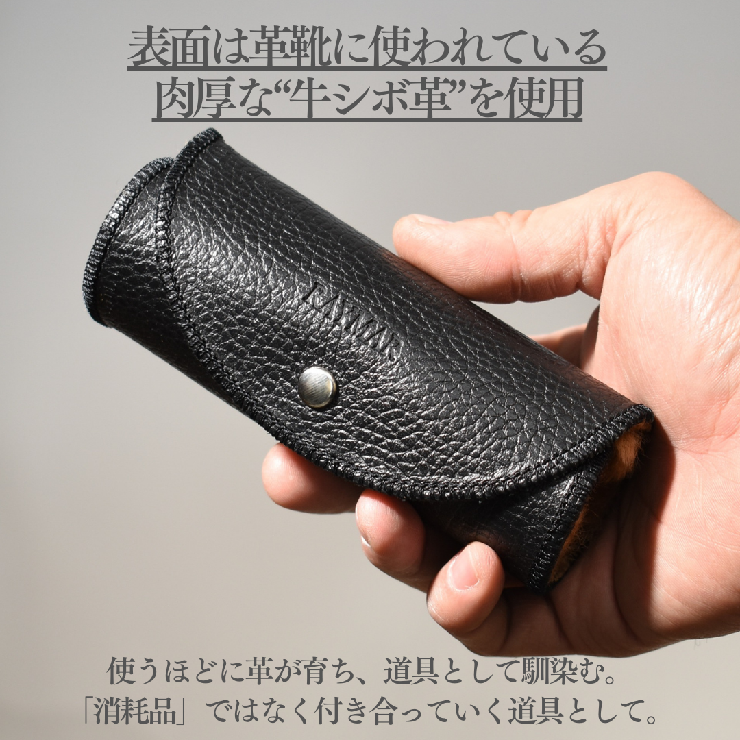 【RAYMAR】リアル シープファー ミトン  / 牛革 シボ革 ミトン 仕上げ 靴磨き ムートン レイマー