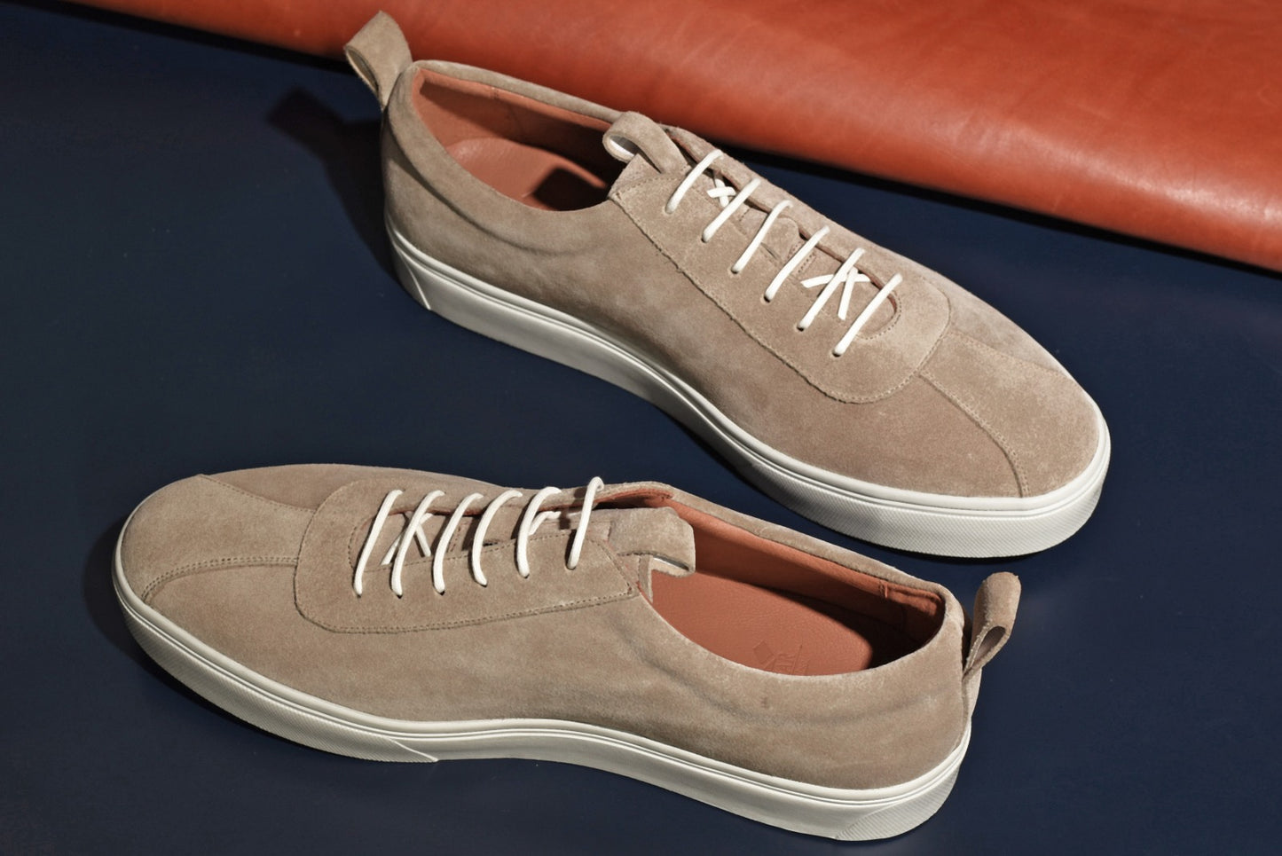 RAYMAR レースアップ ドレス スニーカー Thomas ベージュ 牛革 スエード コンビ 24.0cm ~ 27.0cm レイマー ラバーソール Vibram