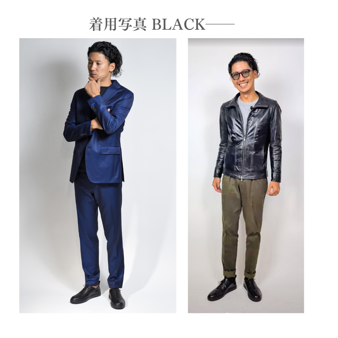 【LeMisca by RAYMAR】Thomas レースアップ ドレススニーカー ブラック / ホワイト 牛革 サイドマッケイ製法 24.0cm ~ 27.0cm レミスカ レイマー ビブラムソール ゴム底 Vibram