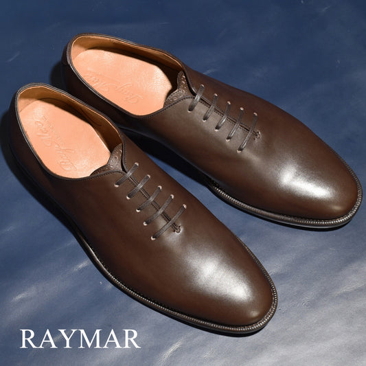【RAYMAR】ホールカット ダークブラウン Travis RAYMAR グットイヤーウェルト 24.0cm~28.0cm レイマー ラバーソール