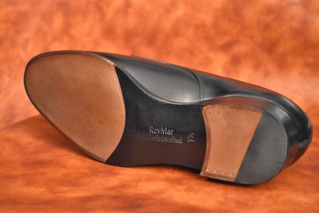 ビジネスシューズ 革靴 RAYMAR ダブルモンクストラップ ブラック