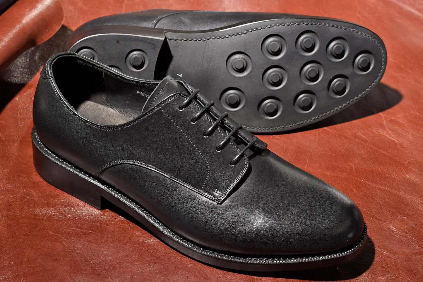 プレーントゥ ダービー ブラック PBDT-65 RAYMAR グッドイヤーウェルト ビジネスシューズ 革靴 23.5cm‾28.0cm レイマー  外羽根 ラバーソール