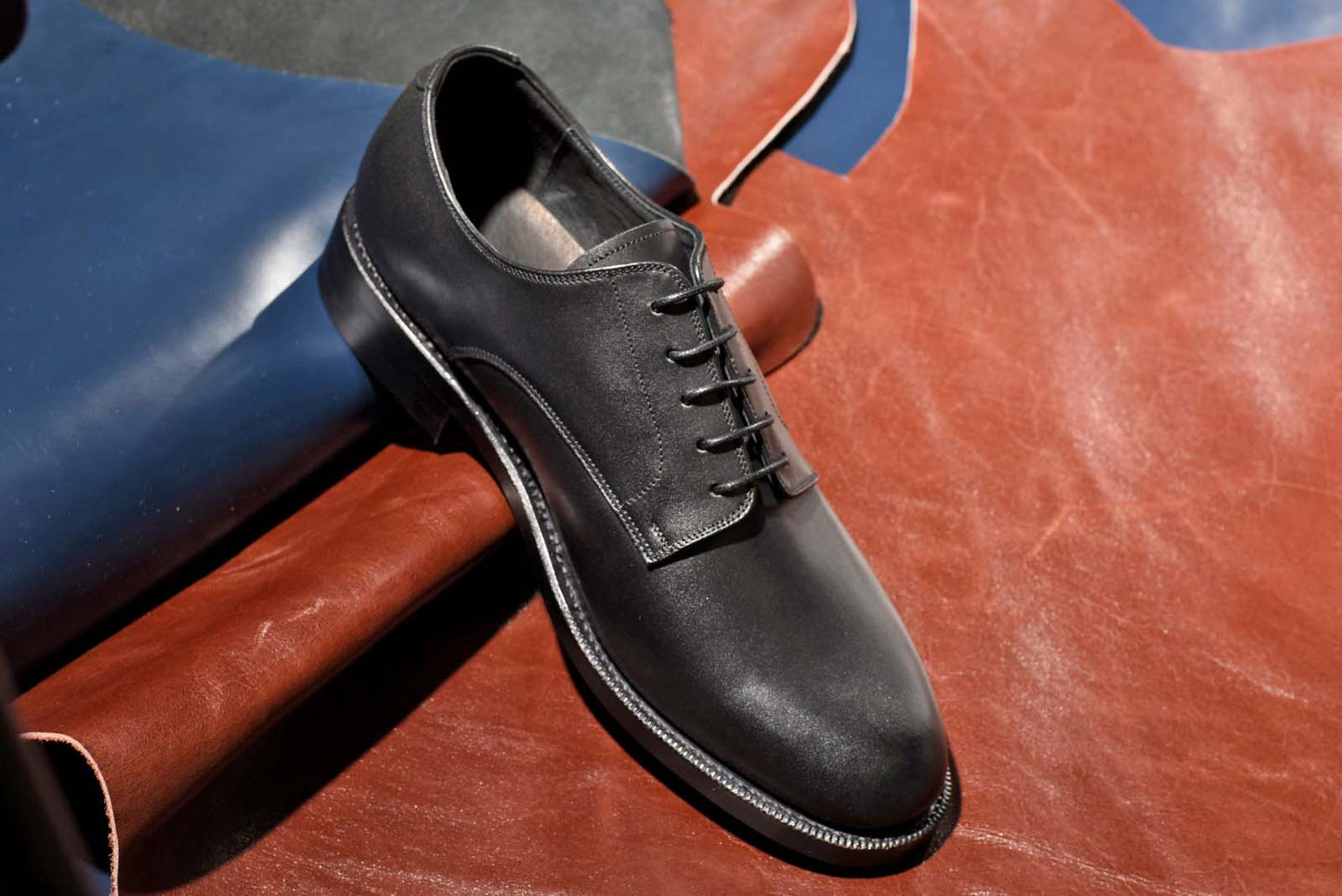 プレーントゥ ダービー ブラック PBDT-65 RAYMAR グッドイヤーウェルト ビジネスシューズ 革靴 23.5cm‾28.0cm レイマー  外羽根 ラバーソール