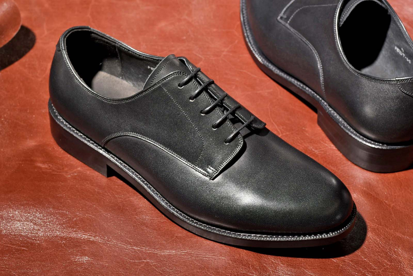 プレーントゥ ダービー ブラック PBDT-65 RAYMAR グッドイヤーウェルト ビジネスシューズ 革靴 23.5cm‾28.0cm レイマー  外羽根 ラバーソール