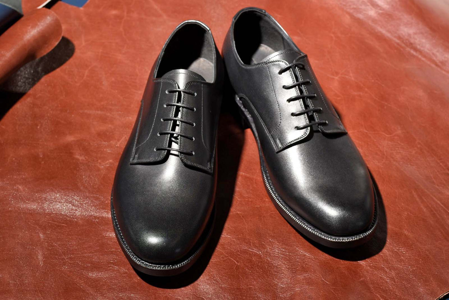 プレーントゥ ダービー ブラック PBDT-65 RAYMAR グッドイヤーウェルト ビジネスシューズ 革靴 23.5cm‾28.0cm レイマー  外羽根 ラバーソール